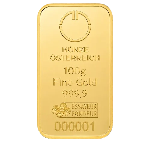 Goldbarren 100 Gramm