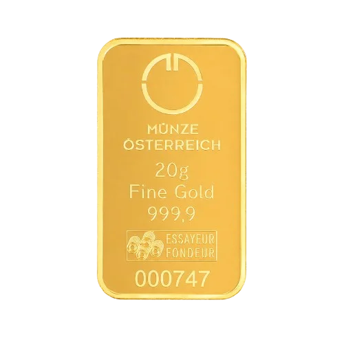 Goldbarren 20 Gramm