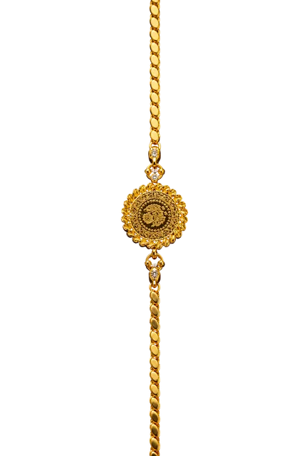 Goldene Armkette 12